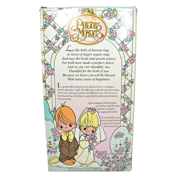 Rose Art Precious Moments April Bride with Box Vintage 1992 - Picture 6 of 11